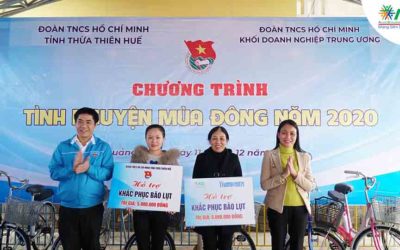 ADC hỗ trợ khắc phục bão lụt cho trường mầm non xã Quảng Phước, Quảng Điền